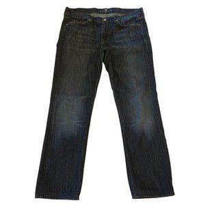 7 For All Mankind Pants Mens 34x29 Denim Jeans Slimmy Low Rise Straight Leg USA